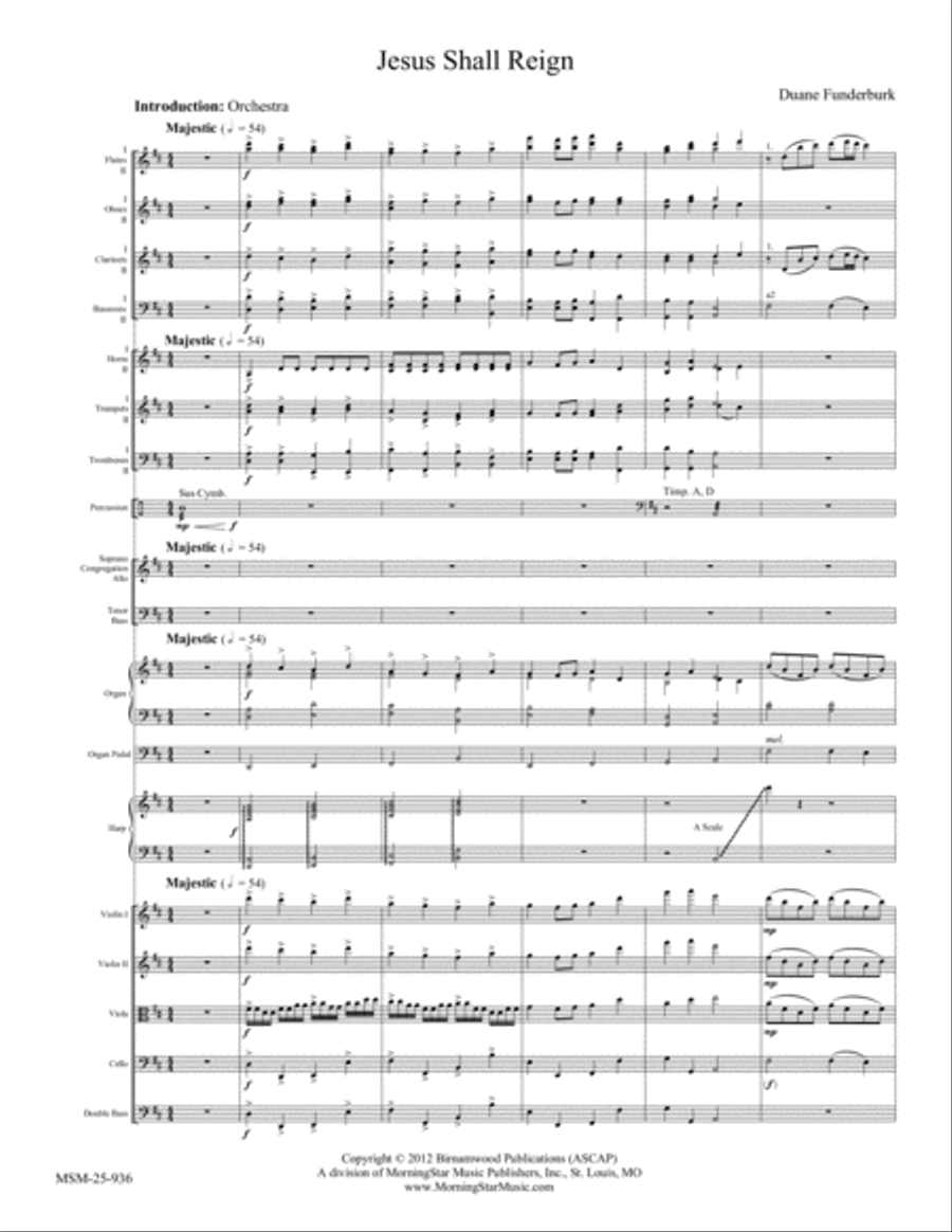 Jesus Shall Reign: Orchestra Full Orchestra scores gallery preview page 2