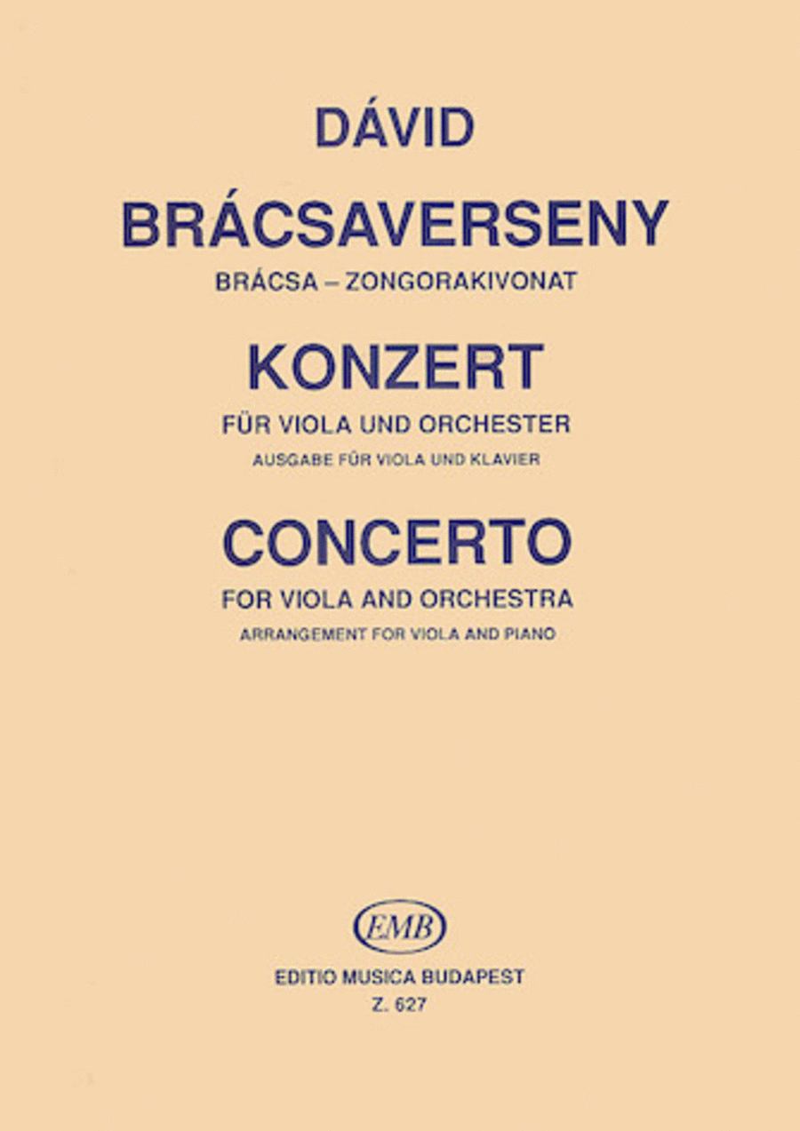 Concerto for Viola and Orchestra Piano Accompaniment scores gallery preview page 1