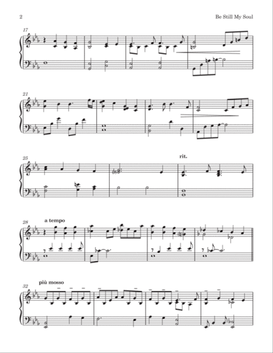 Be Still My Soul Be Still My Soul Piano Solo scores gallery preview page 3