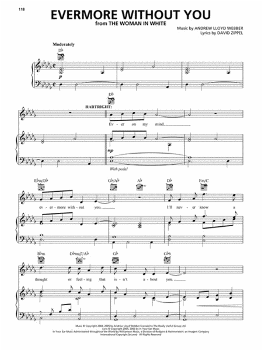 Andrew Lloyd Webber – Unmasked: The Platinum Collection, Deluxe Edition Piano, Vocal, Guitar scores gallery preview page 5