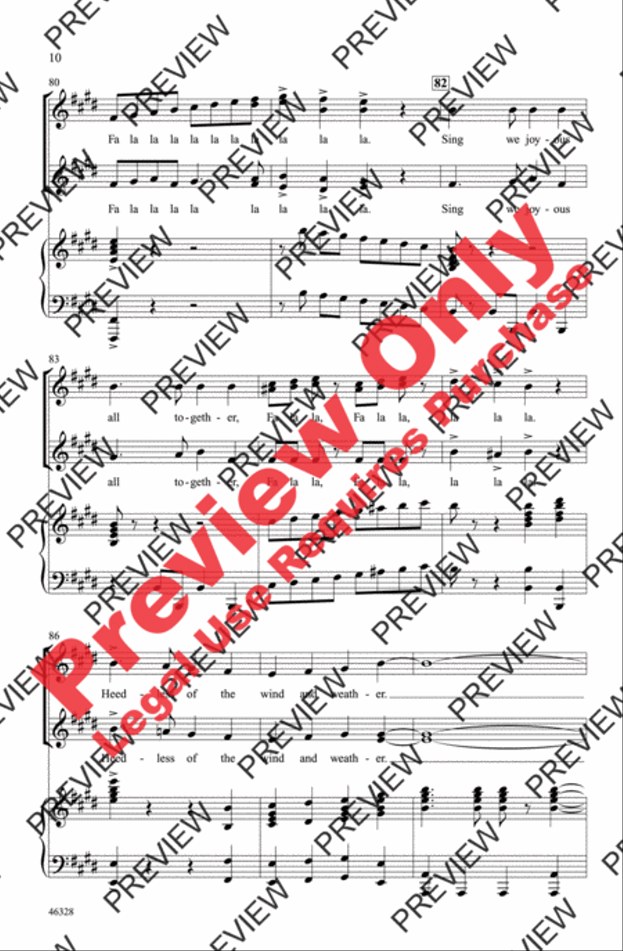 Deck the Hall Deck the Hall Women's Choir scores gallery preview page 10