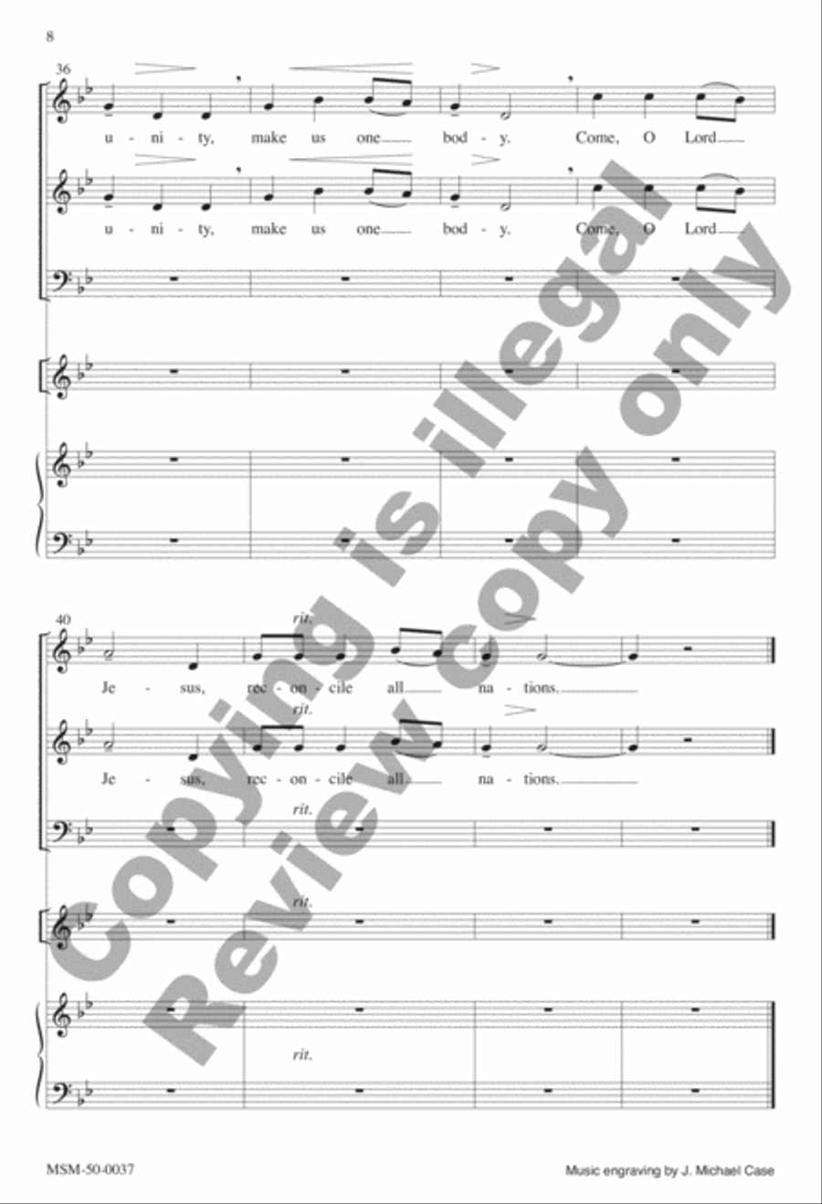 Come Now, Savior of the Nations TB scores gallery preview page 8