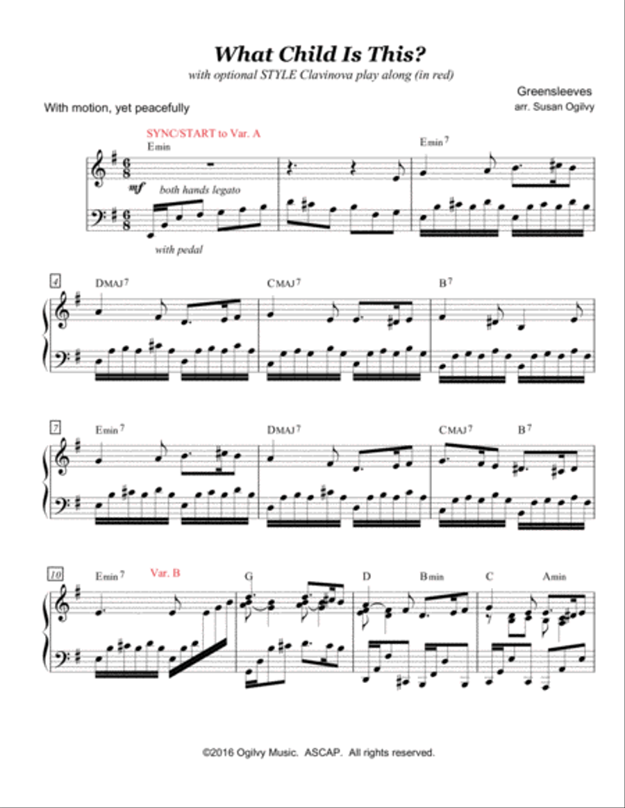 What Child Is This? Piano Solo scores gallery preview page 2