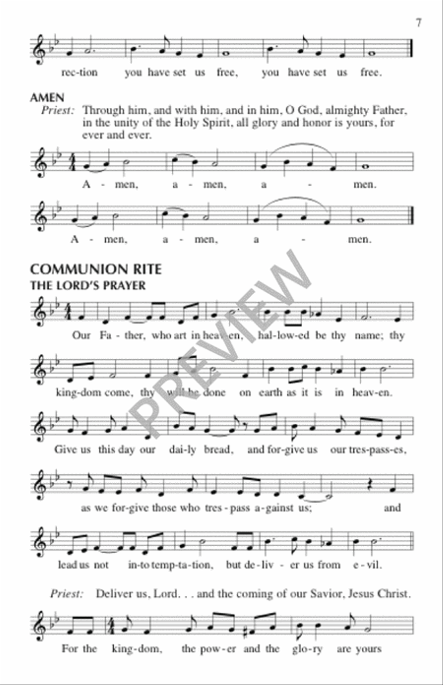 Mass of Creation - Assembly edition Unison Choir scores gallery preview page 8