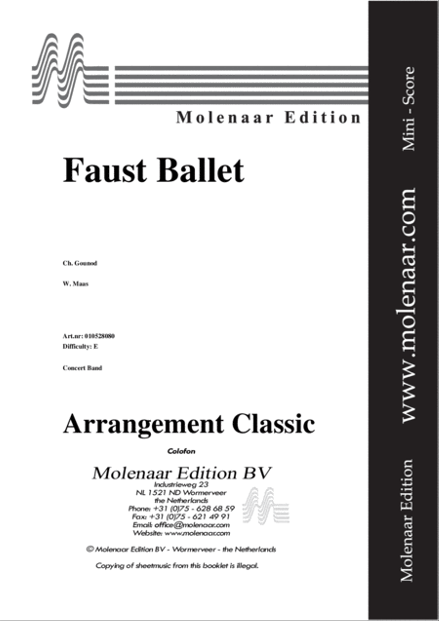 Faust Ballet Concert Band scores gallery preview page 2