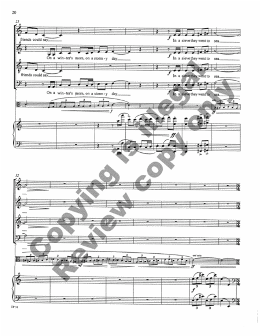 A Song, A Prayer, A Voyage 4-Part scores gallery preview page 49