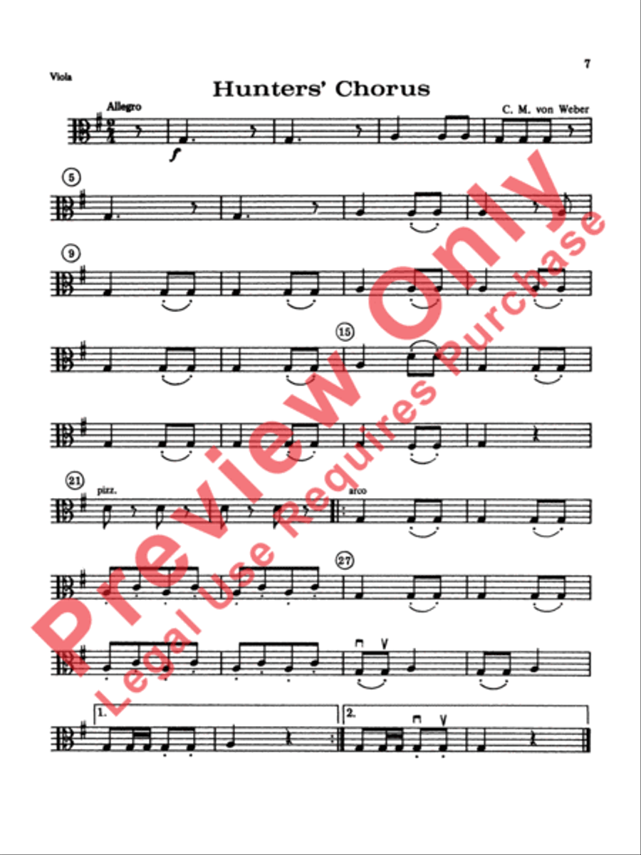 String Orchestra Accompaniments to Solos from Volumes 1 & 2 String Orchestra scores gallery preview page 6