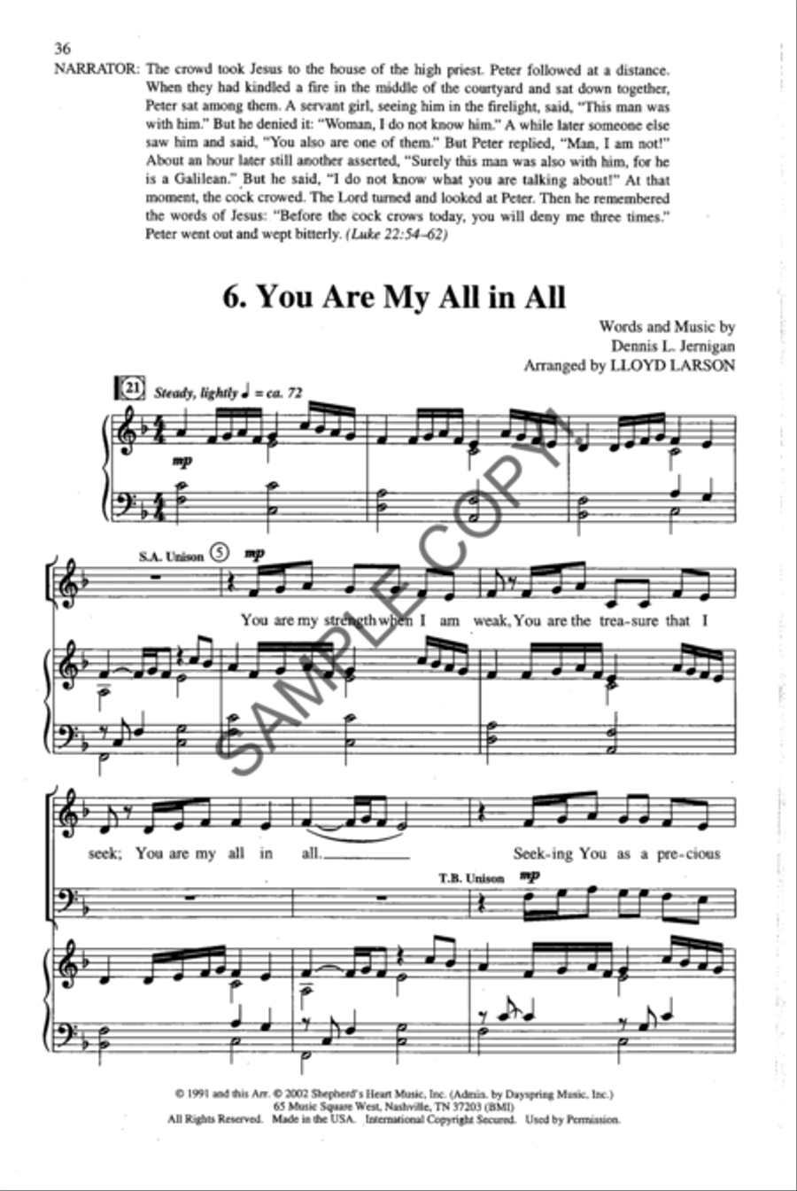 Shadow of the Cross 4-Part scores gallery preview page 22