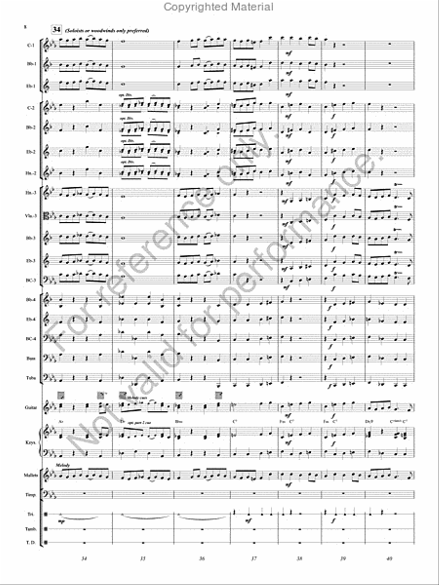 Rondeau Rondeau Concert Band scores gallery preview page 9