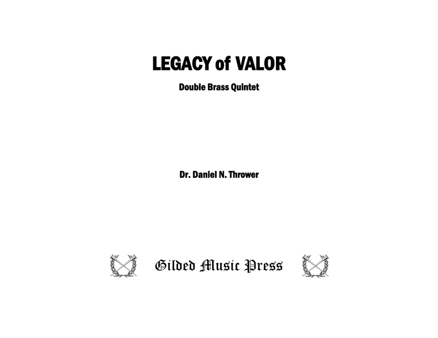 Legacy of Valor, Op. 138 (Double Brass Quintet) Brass Quintet scores gallery preview page 3