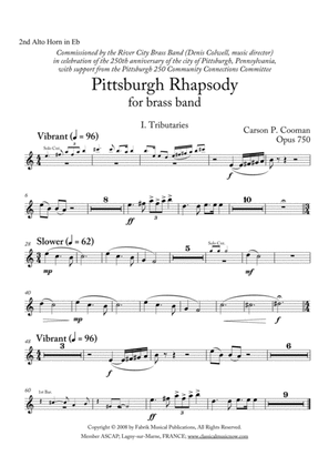Carson Cooman: Pittsburgh Rhapsody (2008) for brass band, 2nd Eb alto horn part