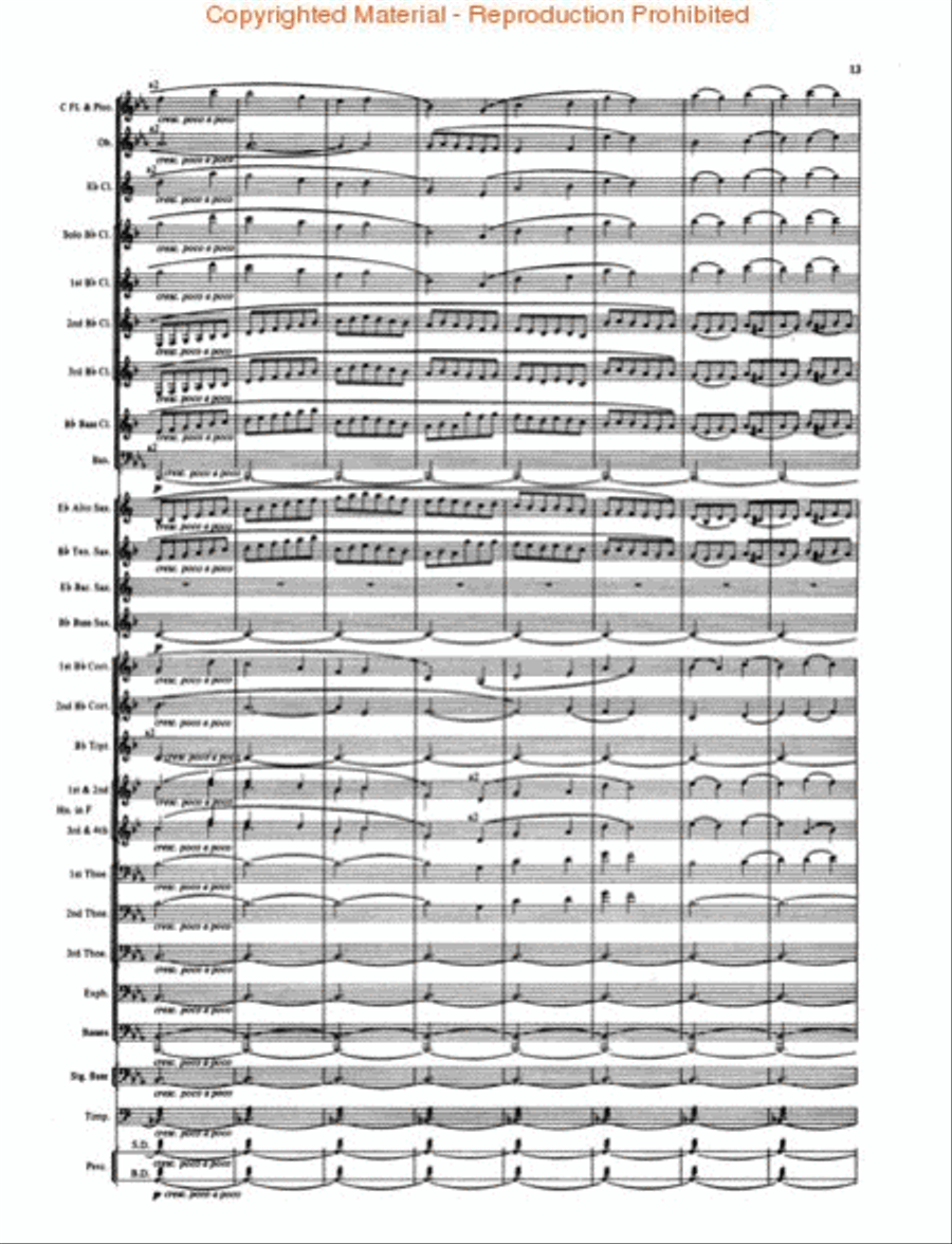 First Suite in E Flat (Revised) Concert Band scores gallery preview page 3