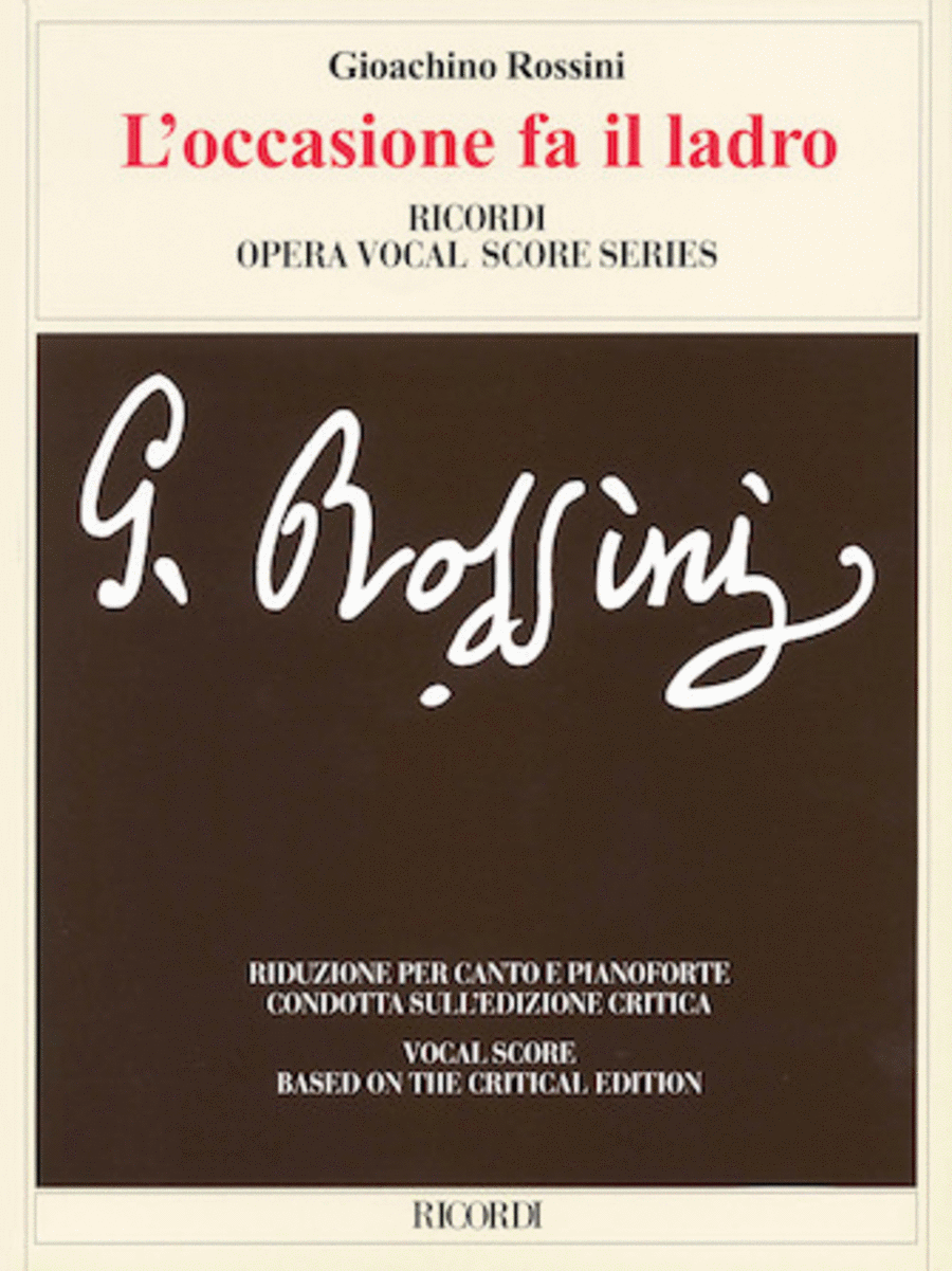 L'occasione Fa Il Ladro Voice scores gallery preview page 1