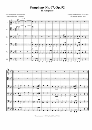 Symphony Nr. 07, Op. 92 "II. Allegretto"
