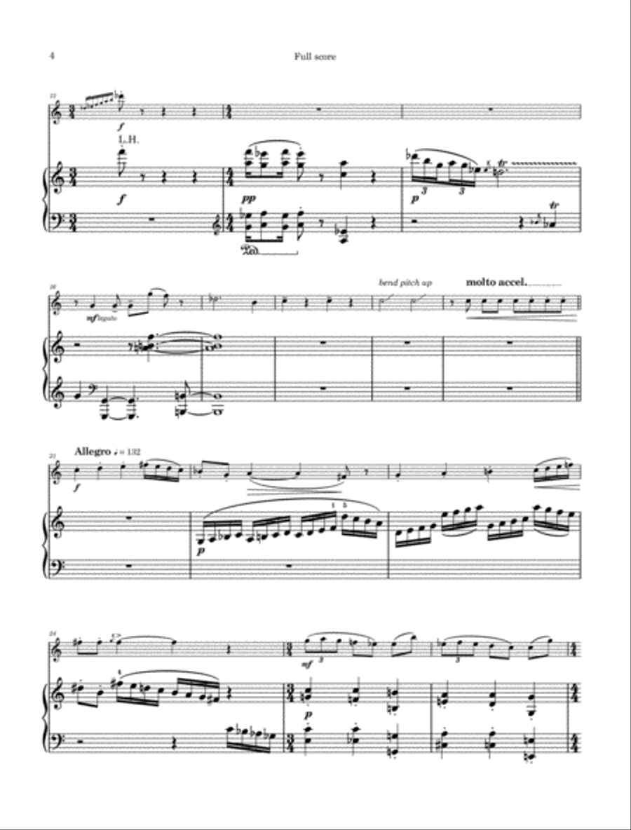 Tanzanite - for flute and piano Flute Solo scores gallery preview page 4