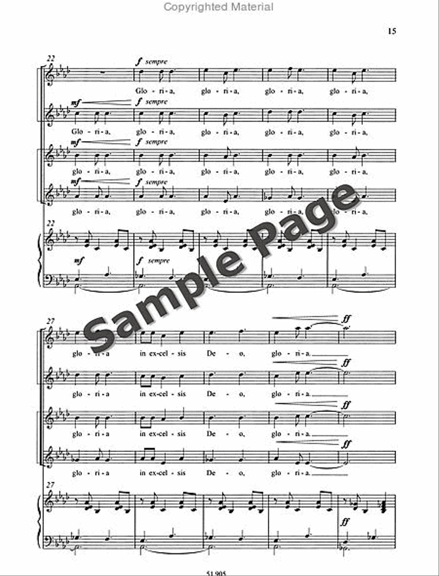 Missa Brevis Missa Brevis SSAA scores gallery preview page 16