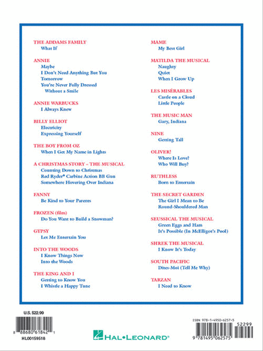 Singer's Musical Theatre Anthology – Children's Edition Voice scores gallery preview page 7