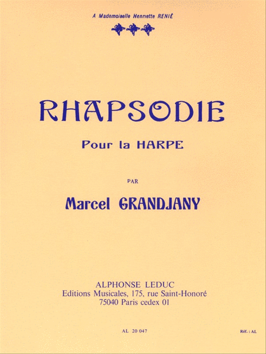 Rhapsody for Harp Harp scores gallery preview page 1