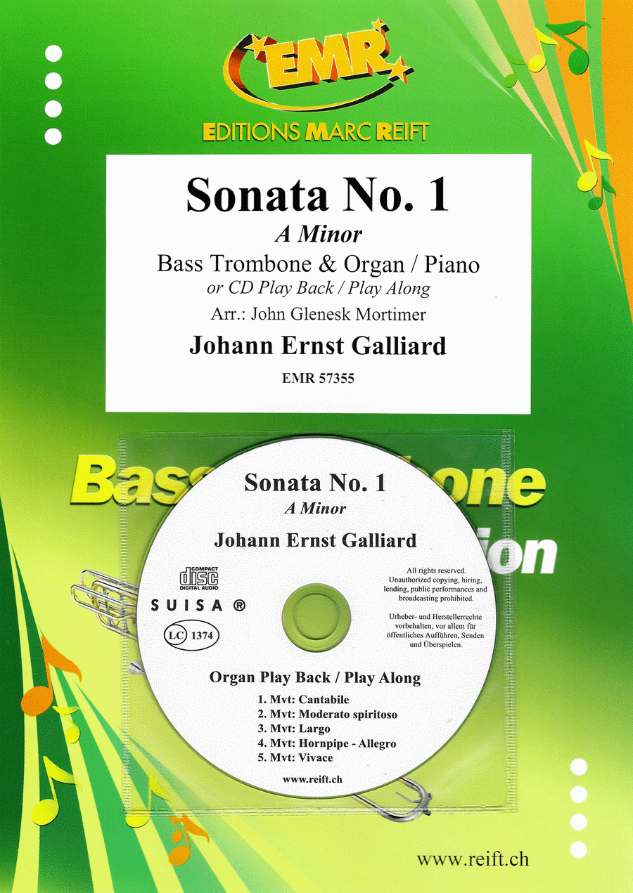 Sonata No. 1 Trombone scores gallery preview page 1