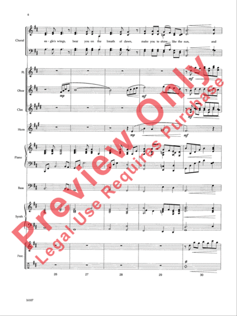 On Eagle's Wings On Eagle's Wings Choir scores gallery preview page 31