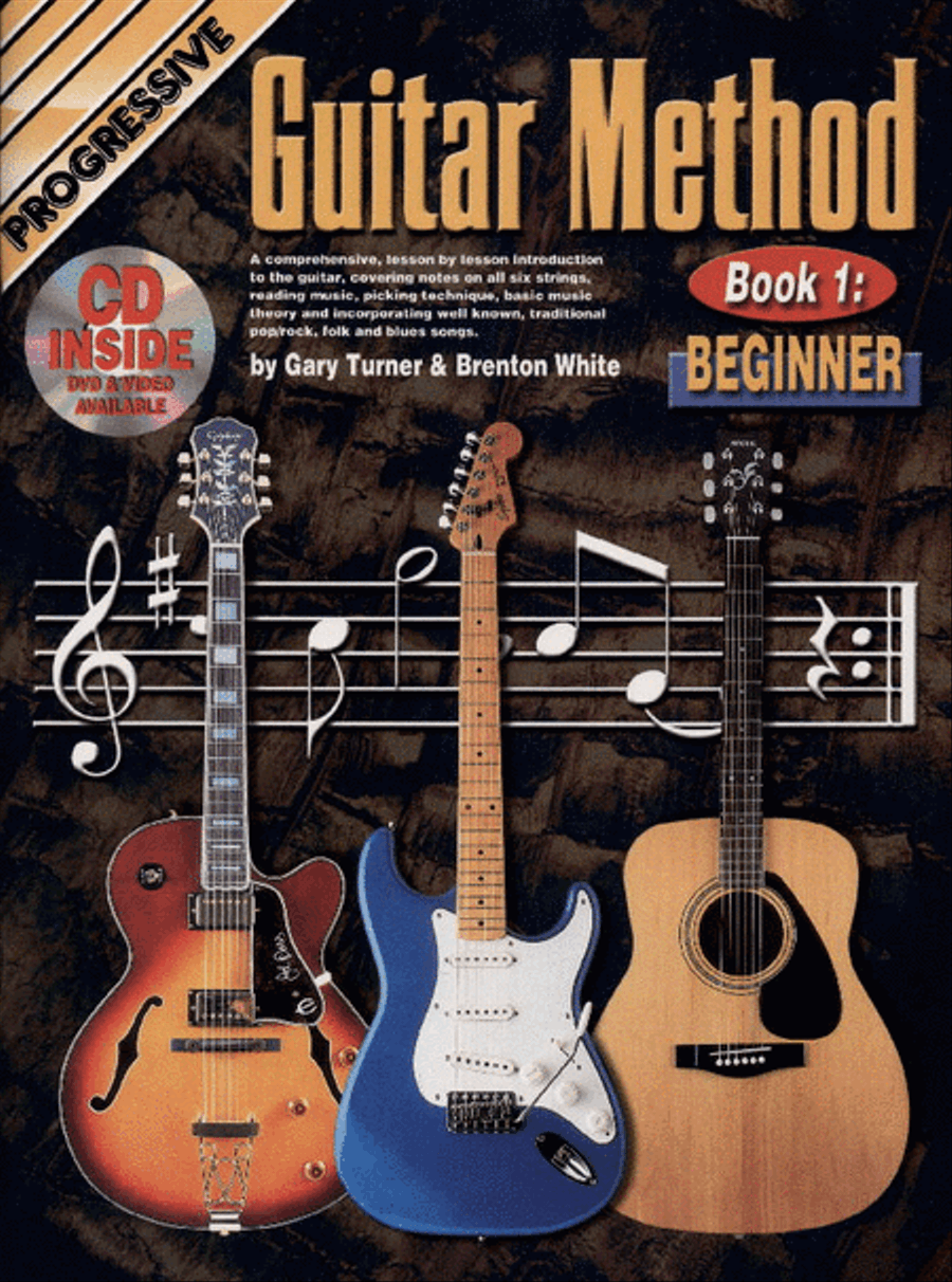 Progressive Guitar Method Book 1 (Book/audio/video) Guitar scores gallery preview page 1