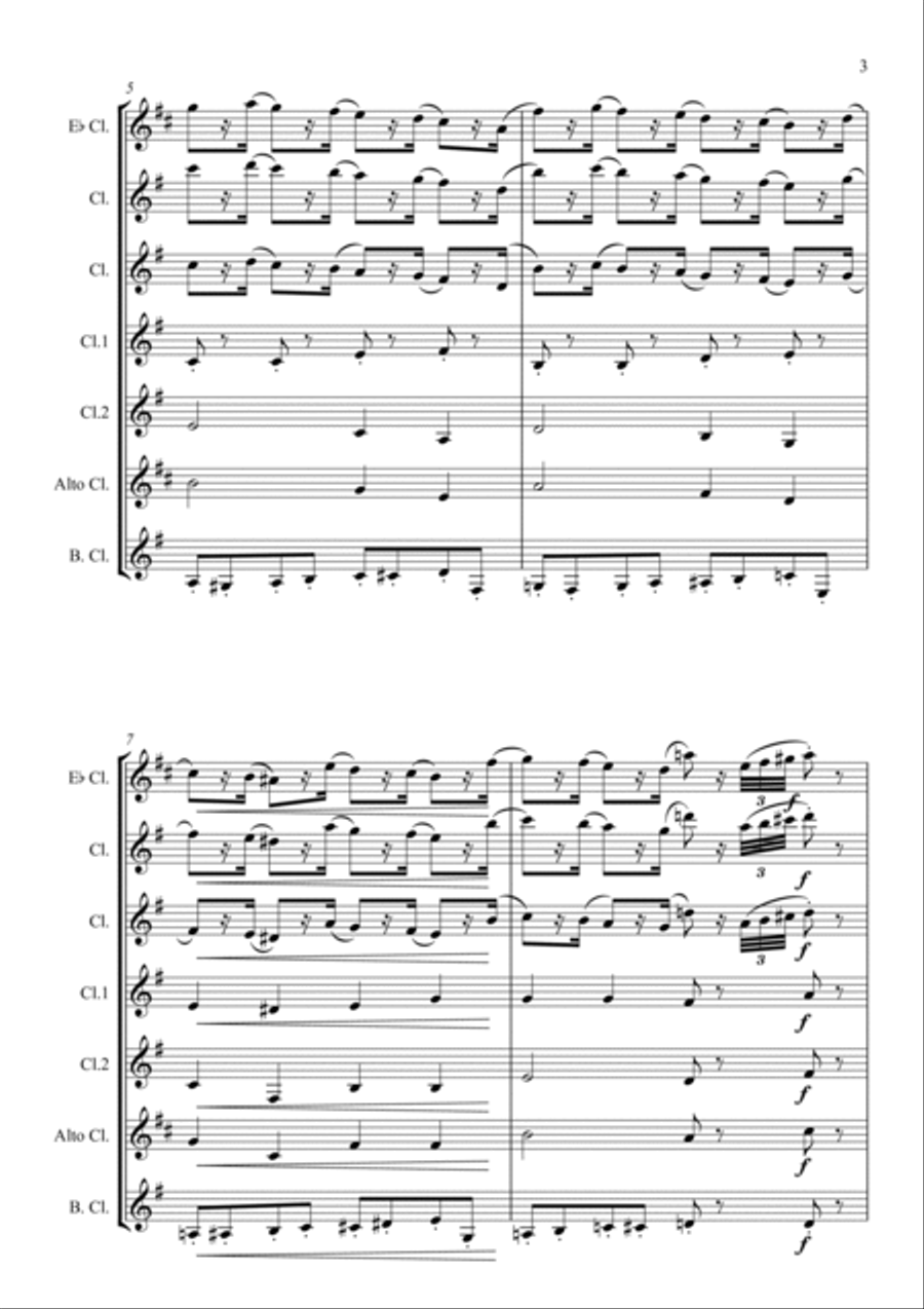 The Nutcracker - March Woodwind Ensemble scores gallery preview page 3