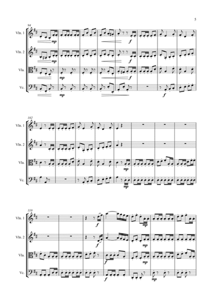 William Tell Overture - For String Quartet image number null