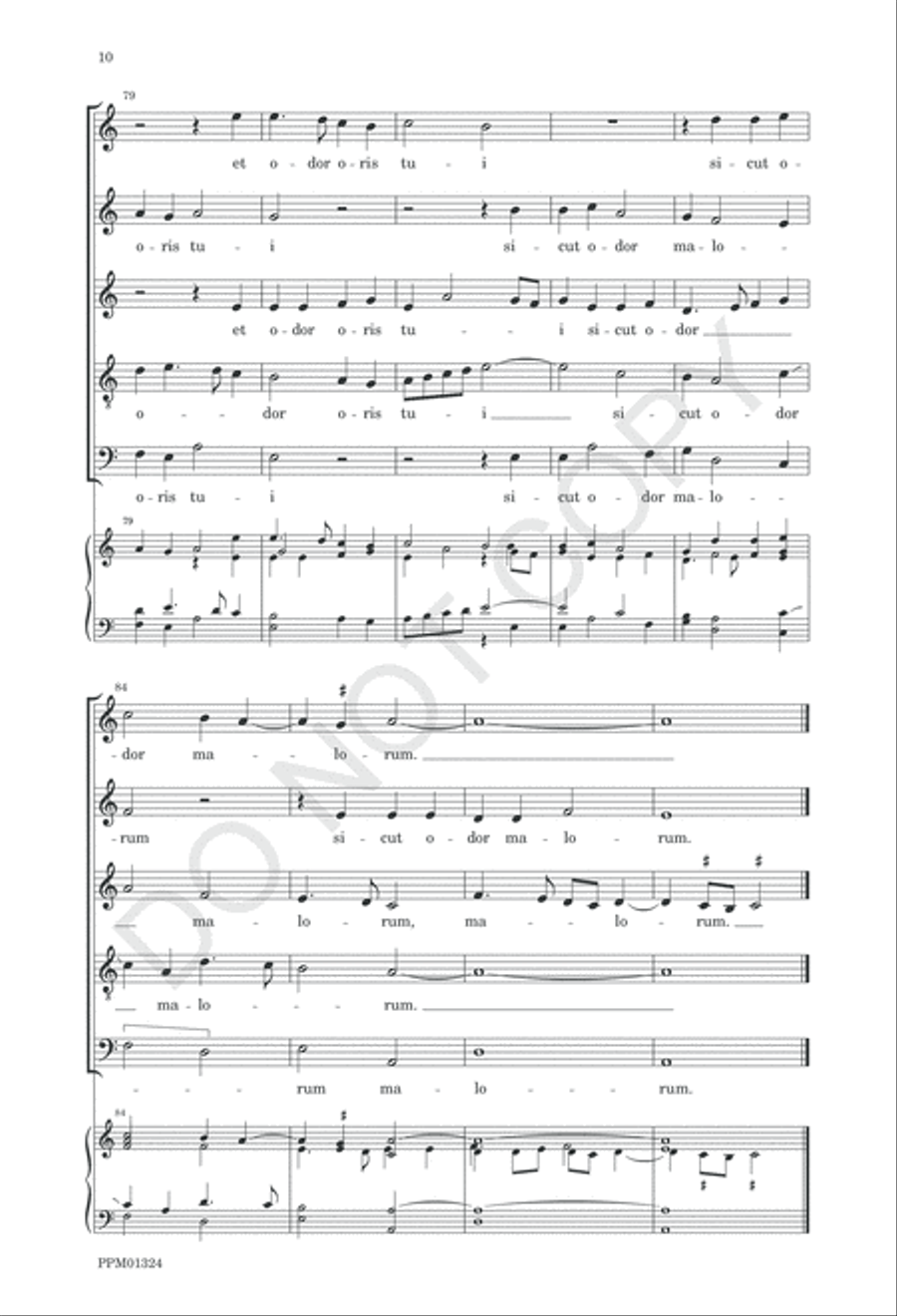 Trahe me post te SSATB scores gallery preview page 15