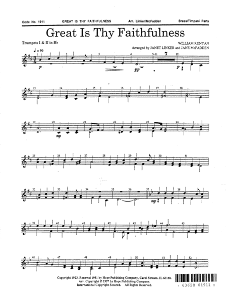 Great Is Thy Faithfulness 5-Octaves scores gallery preview page 2