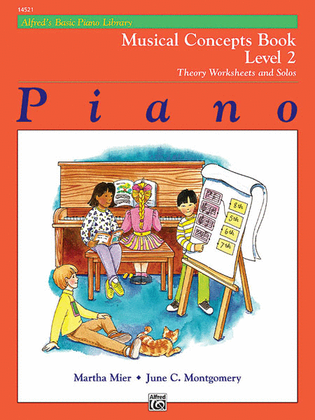 Book cover for Alfred's Basic Piano Course Musical Concepts, Level 2