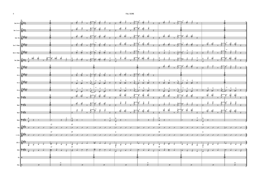 Guitar Boogie Shuffle Jazz Ensemble scores gallery preview page 4