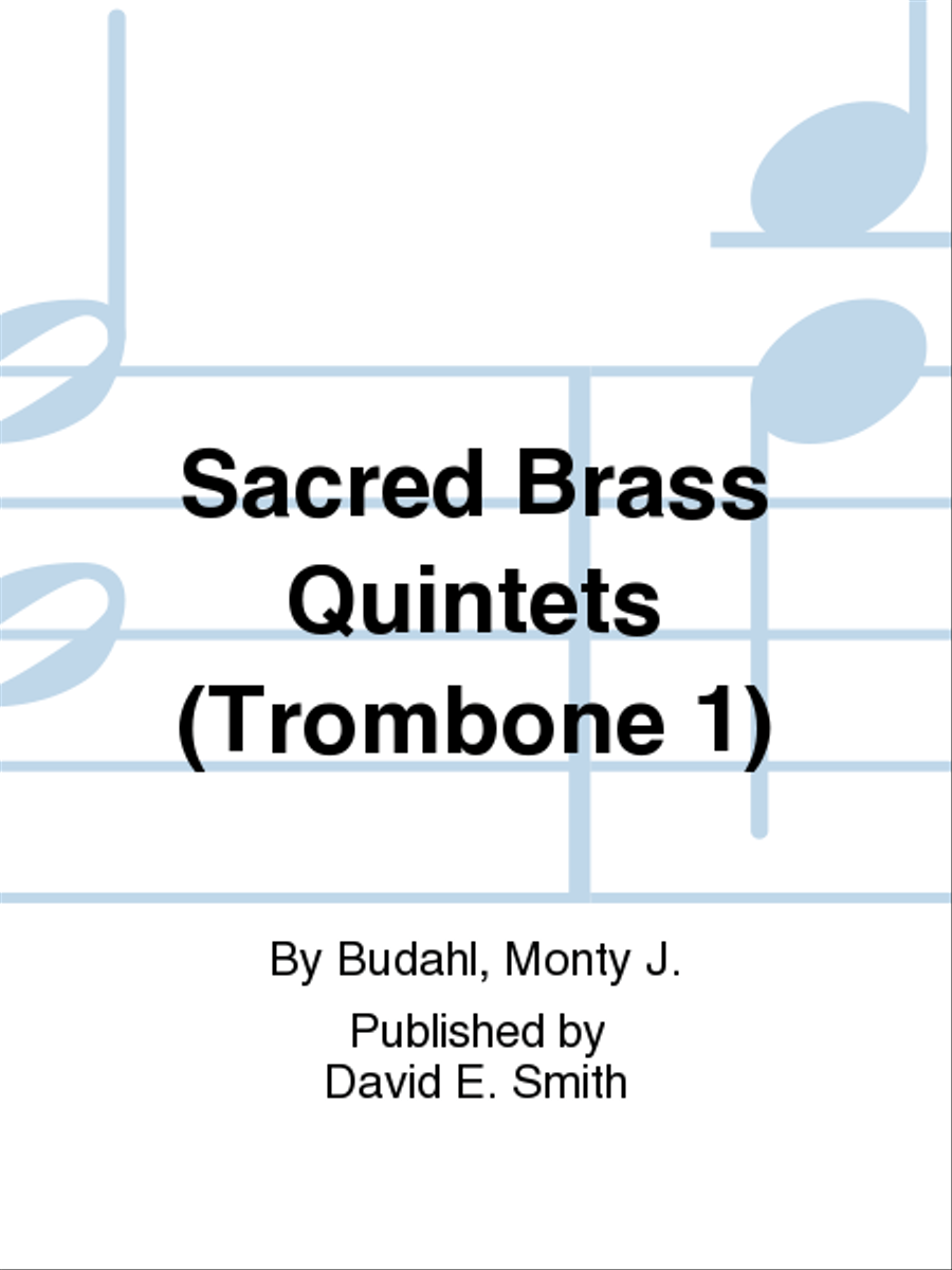 Sacred Brass Quintets (Trombone 1) Brass Quintet scores gallery preview page 1