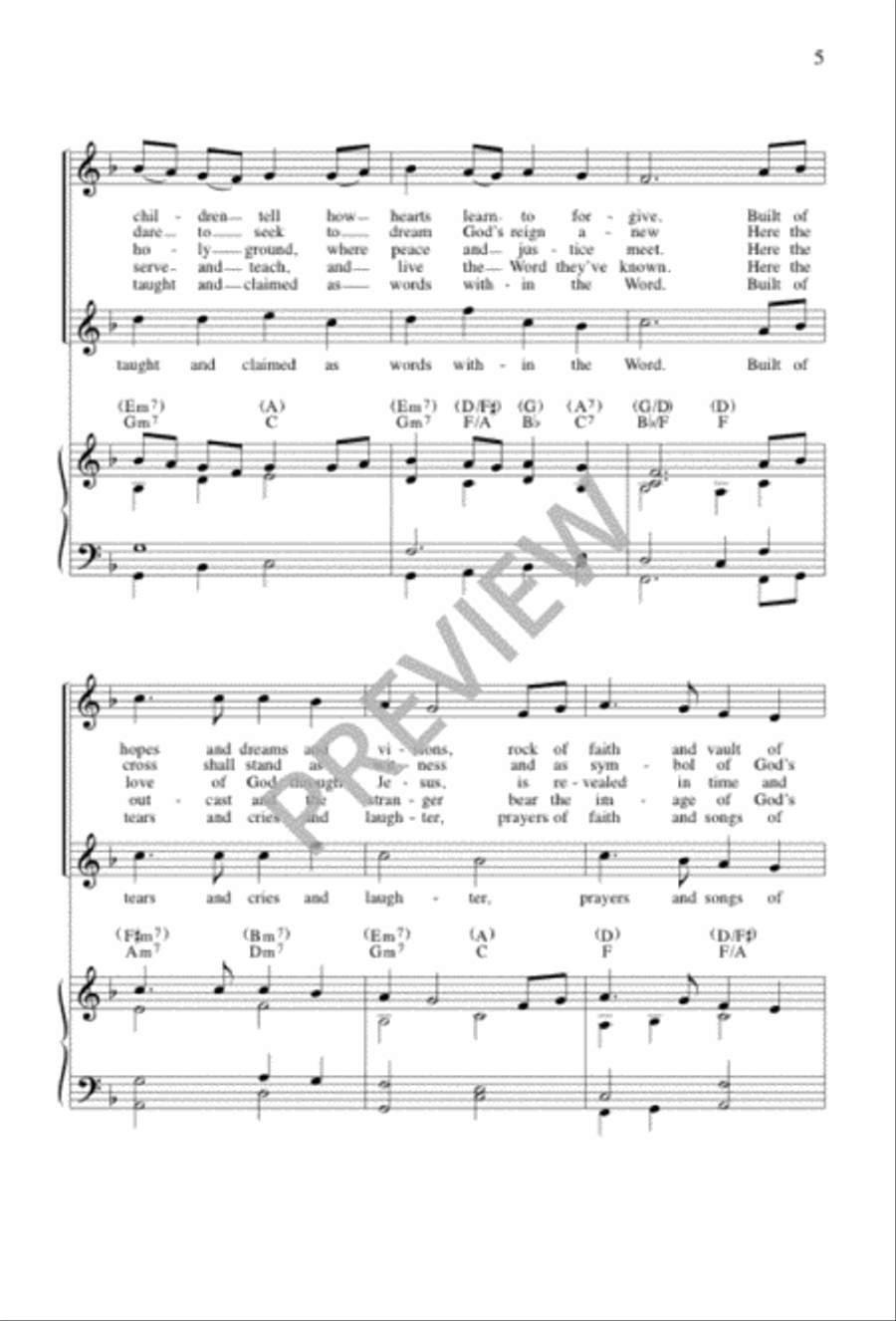 All Are Welcome 4-Part scores gallery preview page 5
