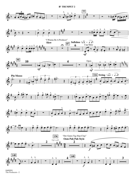 The Producers (arr. Ted Ricketts) - Bb Trumpet 2