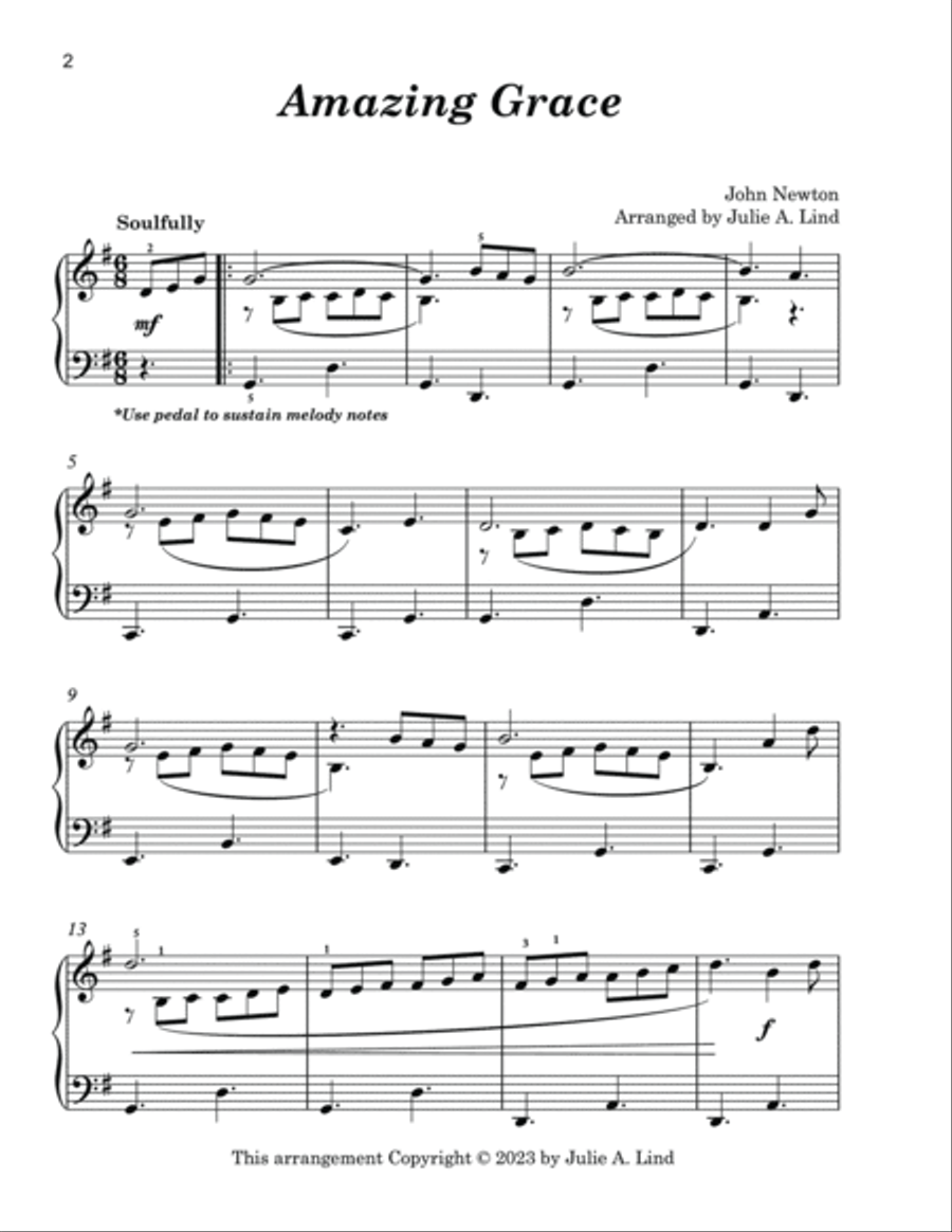 Celebration of Life: 22 Piano Solos for Funerals, Memorials, and Celebration of Life Services Piano Solo scores gallery preview page 3