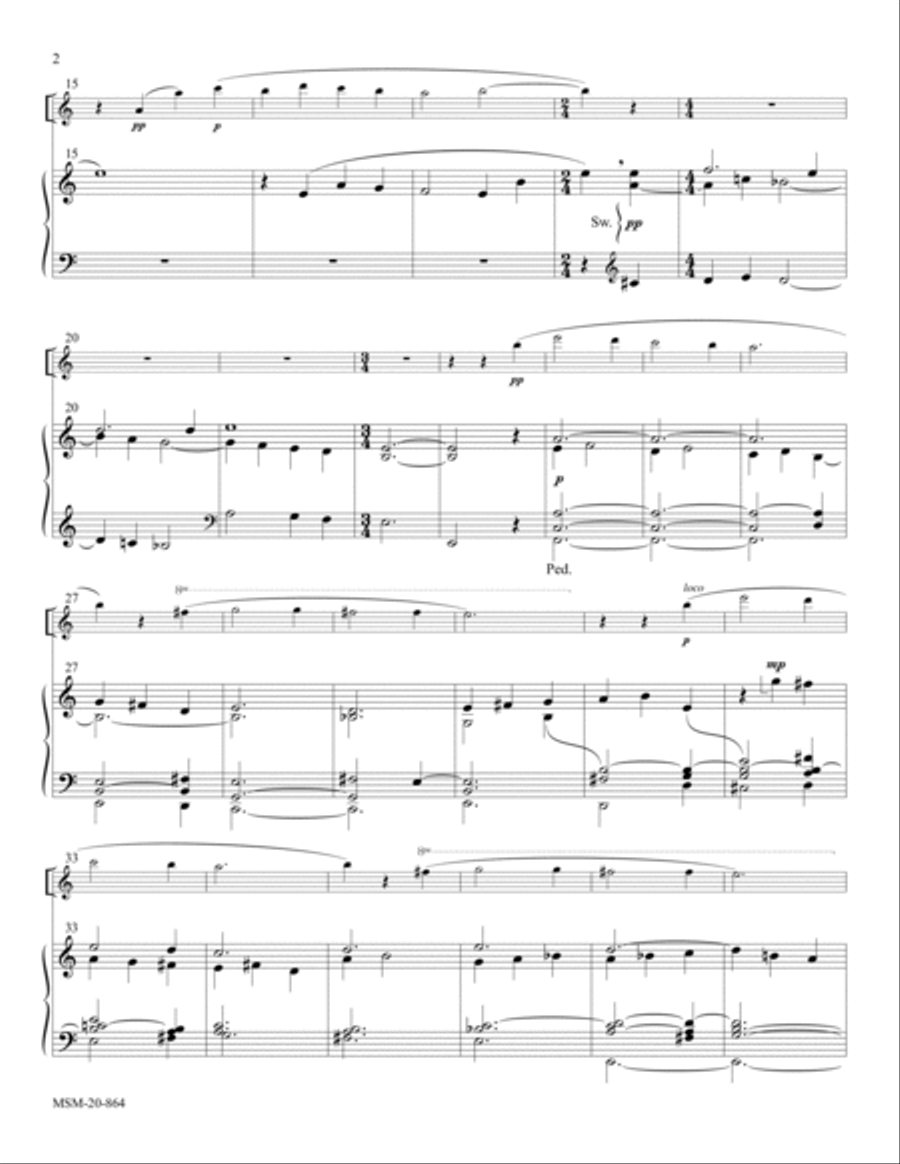 O Sacred Head, Now Wounded (Herzlich tut mich verlangen) Organ scores gallery preview page 2