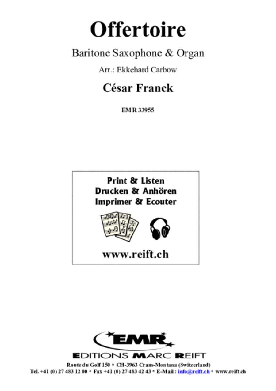 Offertoire Baritone Saxophone scores gallery preview page 2