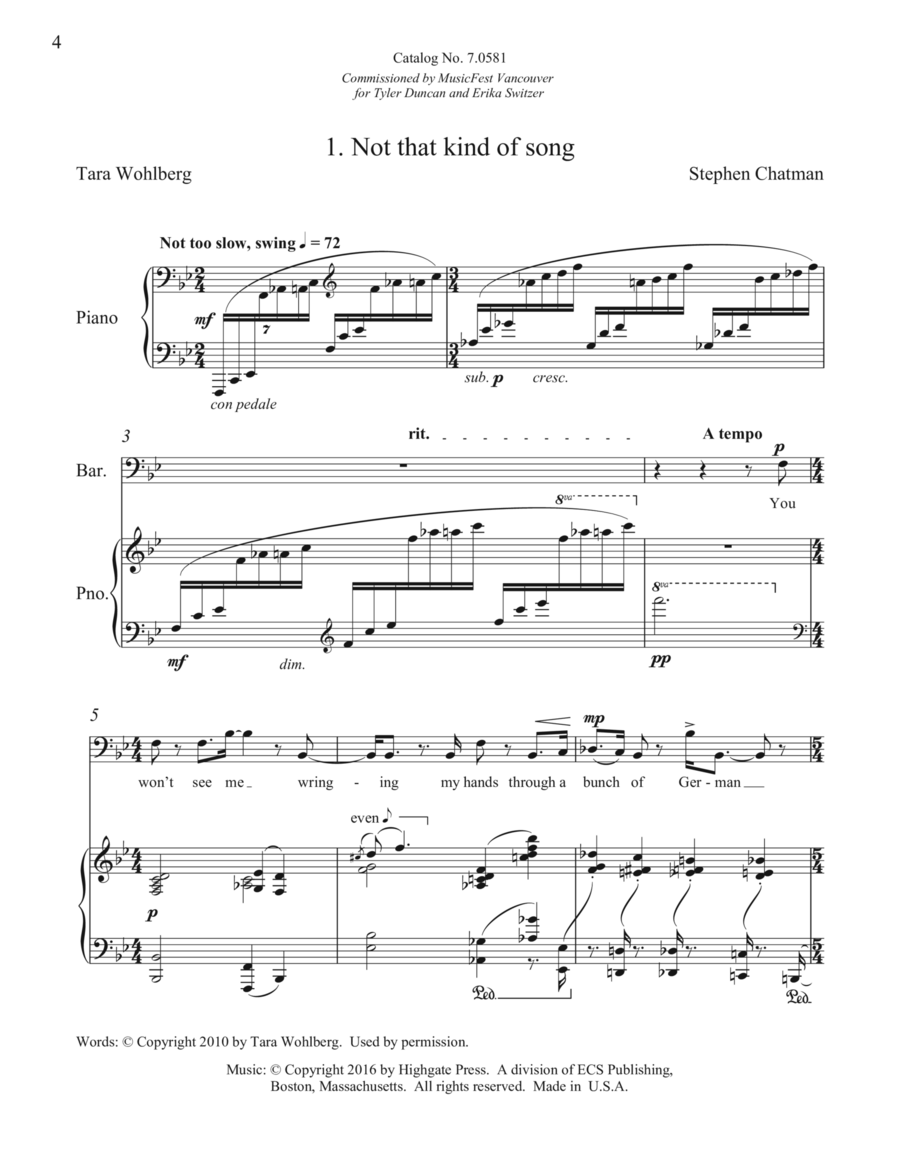 Not that kind of song Not that kind of song High Voice scores gallery preview page 1