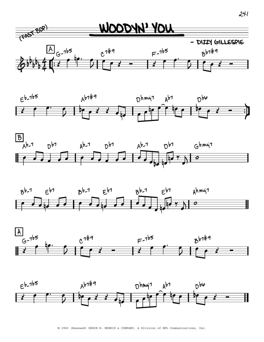 Woodyn' You Woodyn' You C Instrument scores gallery preview page 1
