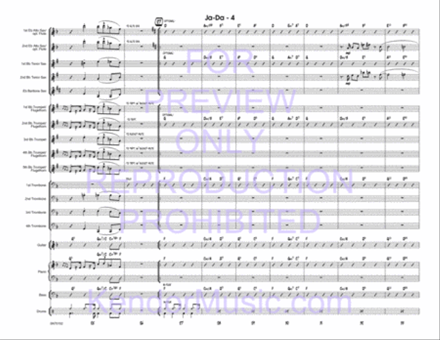 Ja-Da Ja-Da Jazz Ensemble scores gallery preview page 5