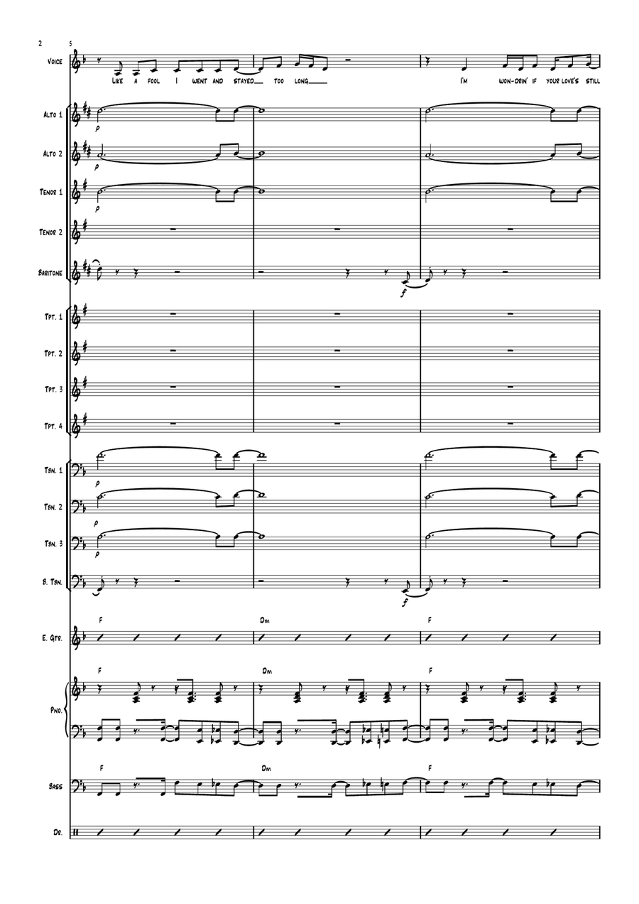 Signed, Sealed, Delivered I'm Yours Jazz Ensemble scores gallery preview page 2