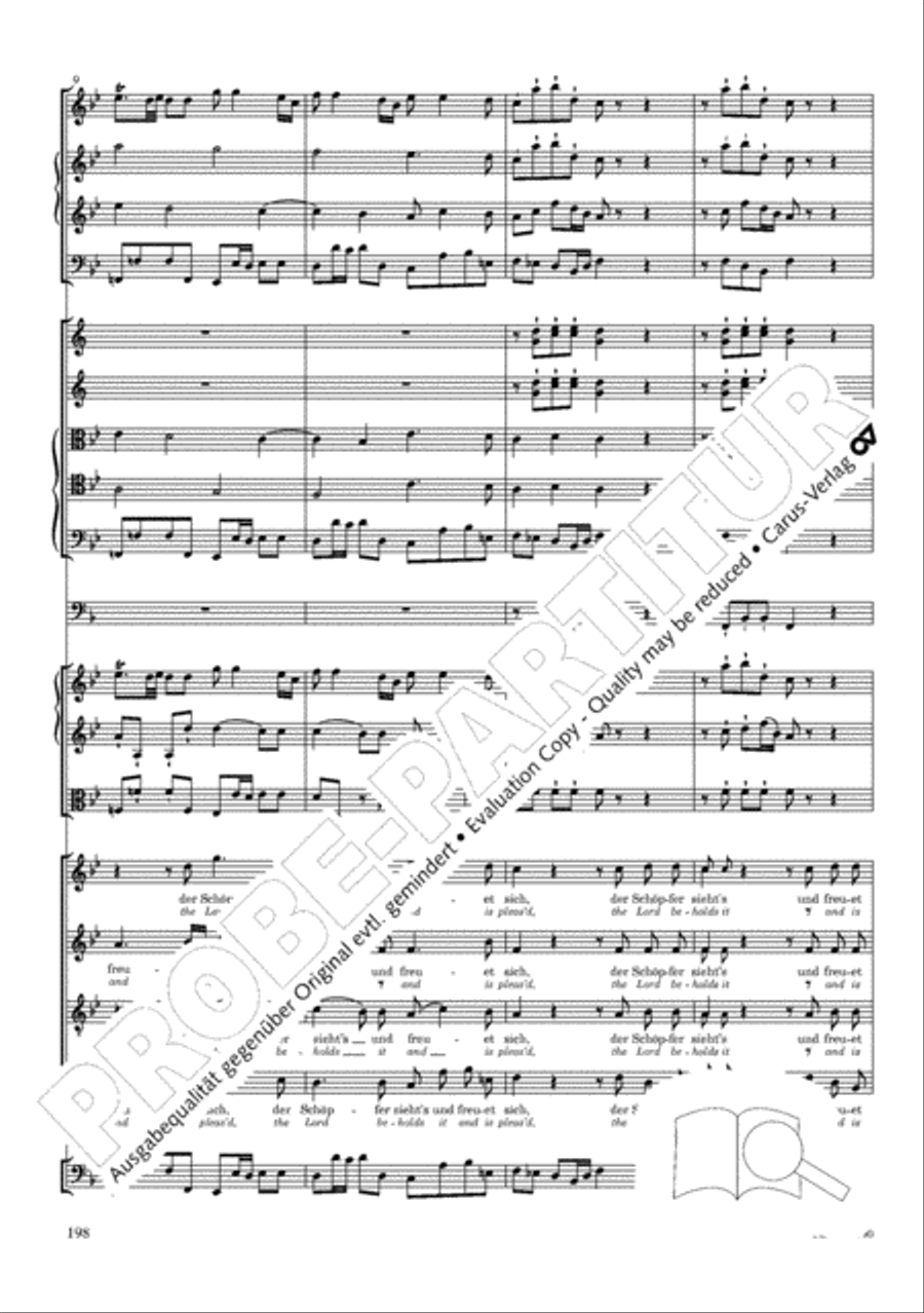 The Creation (Die Schopfung) 4-Part scores gallery preview page 218