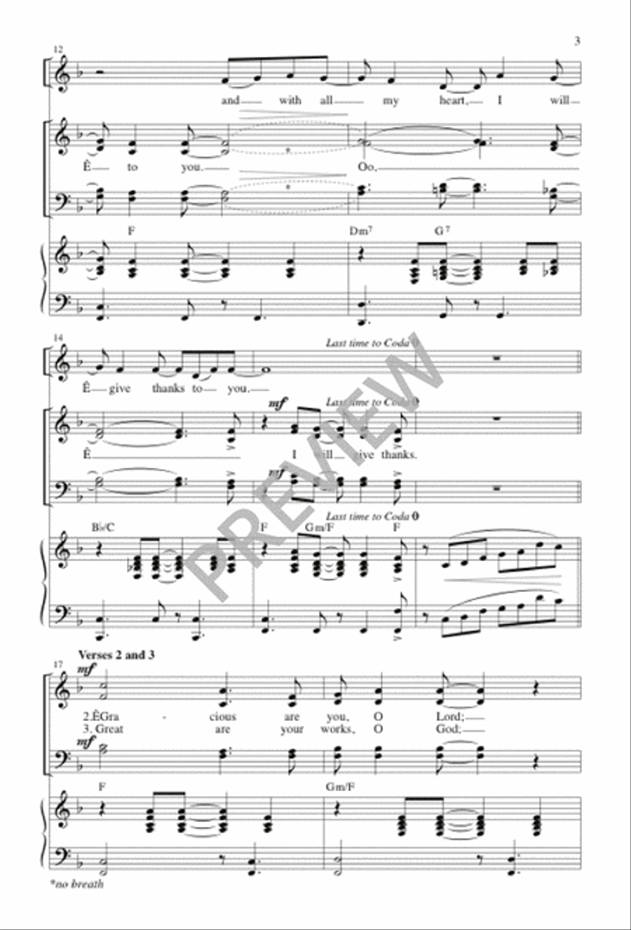 I Will Give Thanks I Will Give Thanks 4-Part scores gallery preview page 4