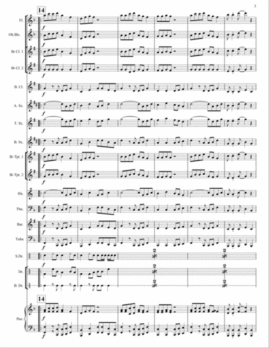 The Gospel of St. Cool Concert Band scores gallery preview page 4