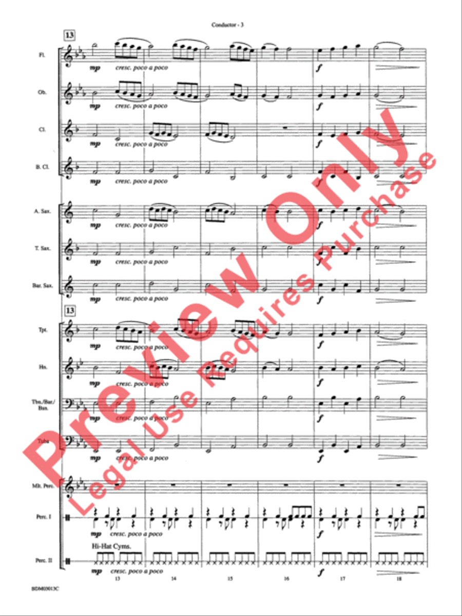 Angels We Have Heard on High Concert Band scores gallery preview page 6