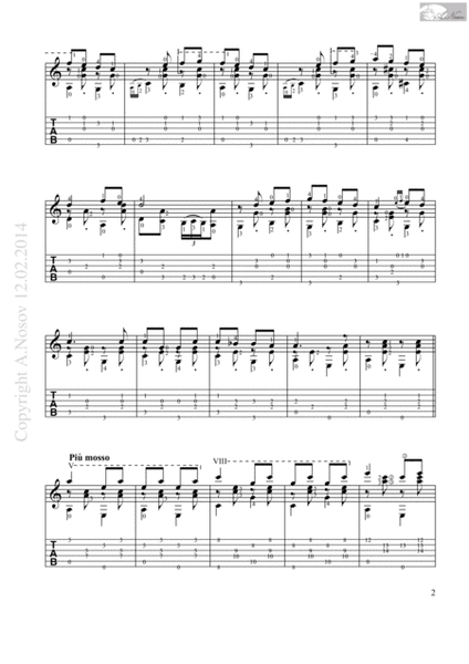 Seven Forty (Sheet music for guitar) image number null