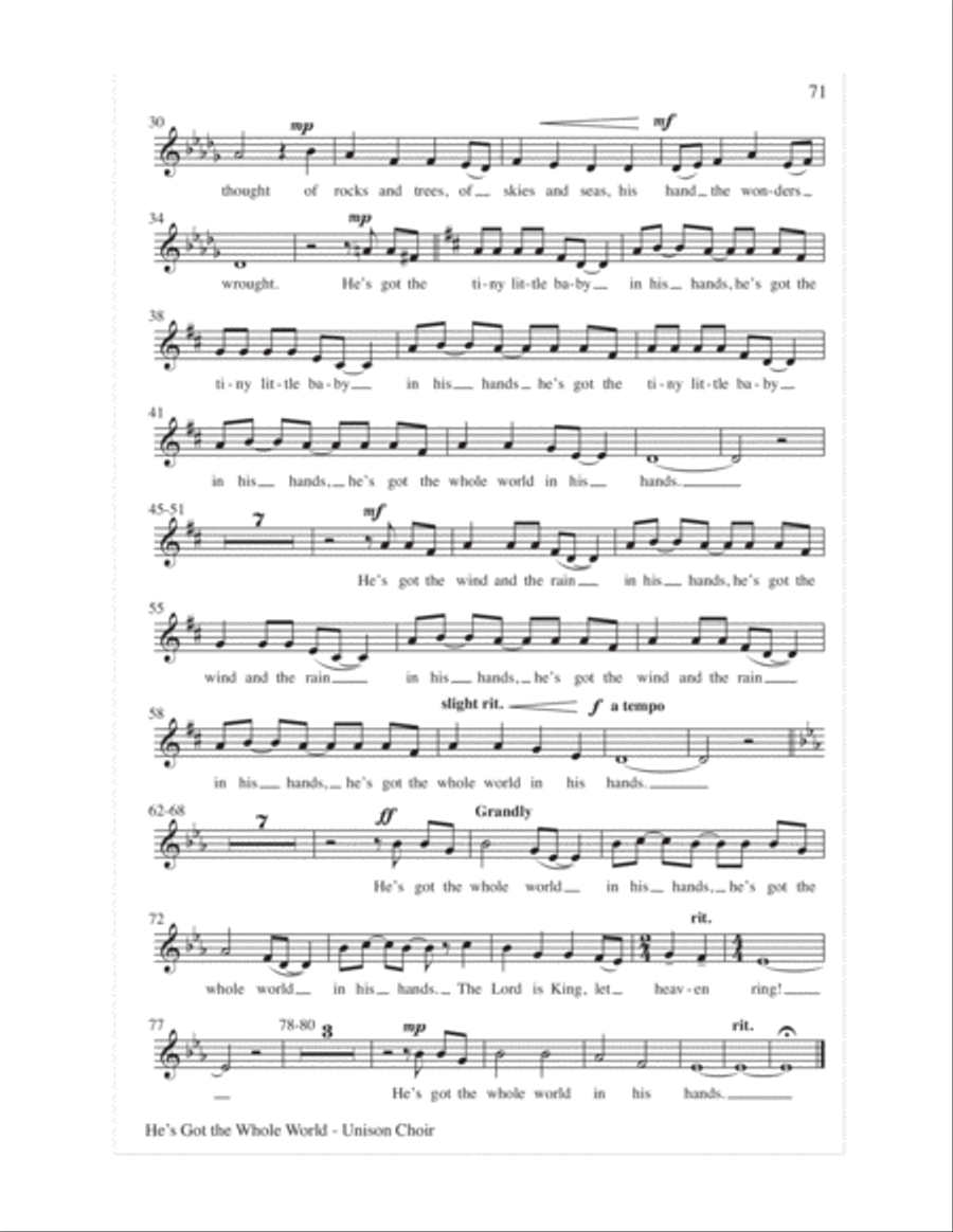 Let the Children Sing 4-Part scores gallery preview page 73