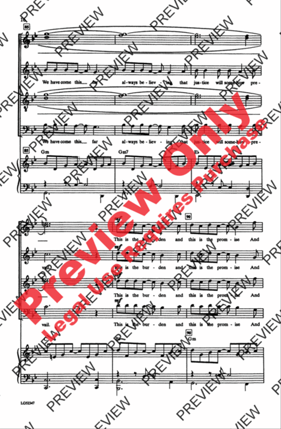 Light One Candle 4-Part scores gallery preview page 16
