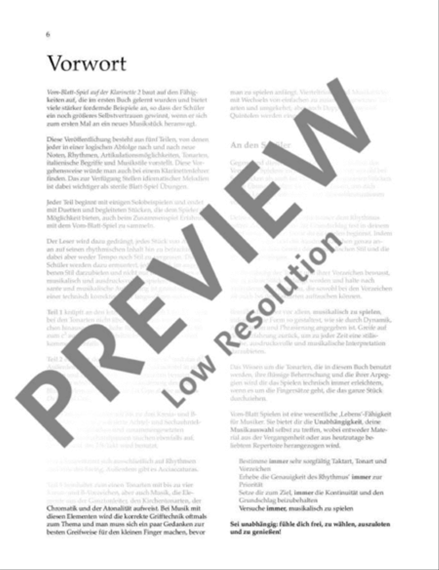 Clarinet Sight-Reading 2 Clarinet Solo scores gallery preview page 7