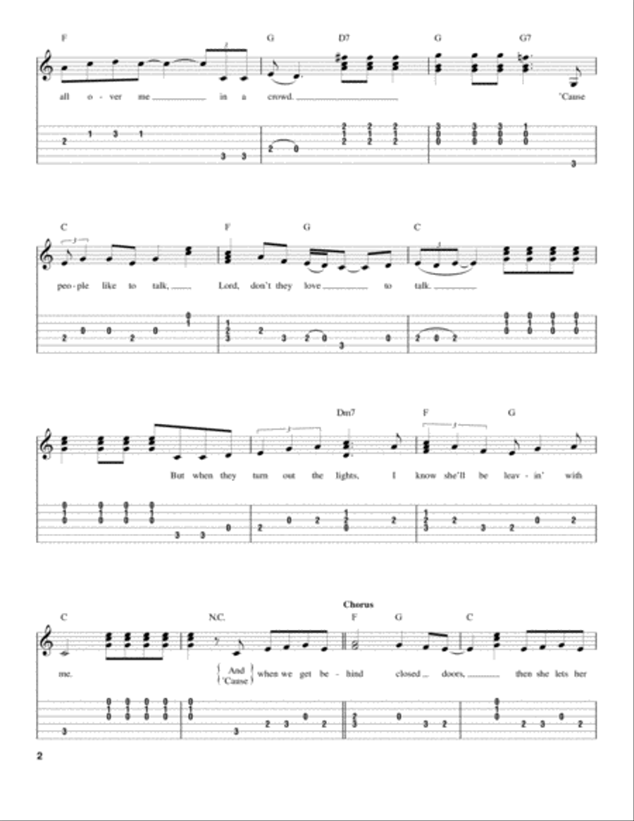 Behind Closed Doors Acoustic Guitar scores gallery preview page 2